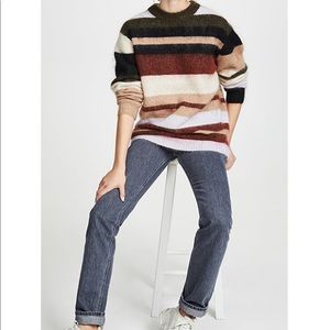 Acne Studios Green And Red Kalbah Sweater